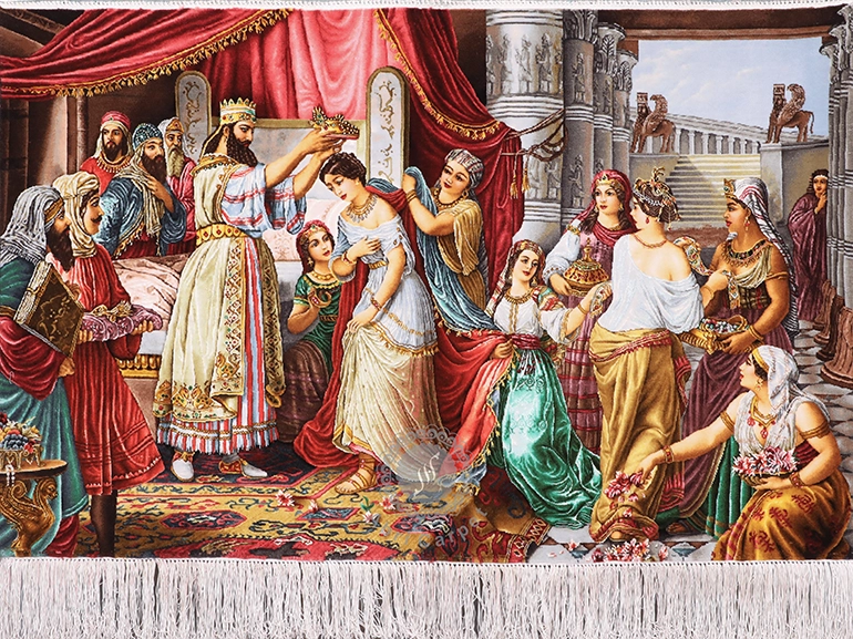 The Coronation of Cyrus and Mandana Handwoven carpet