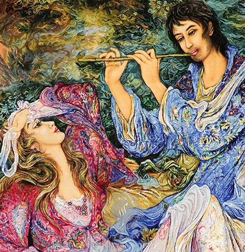 تابلو فرش دستبافت نوای نی