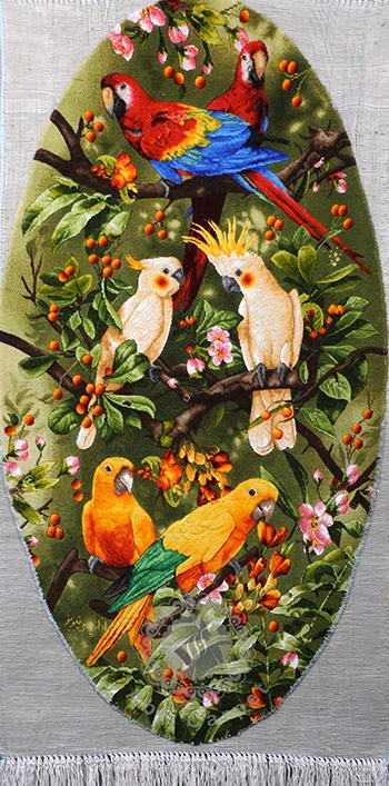 Parrot Handwoven carpet