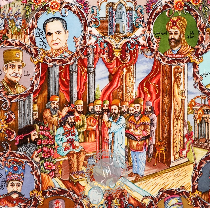 The Kings of Iran Handwoven carpet