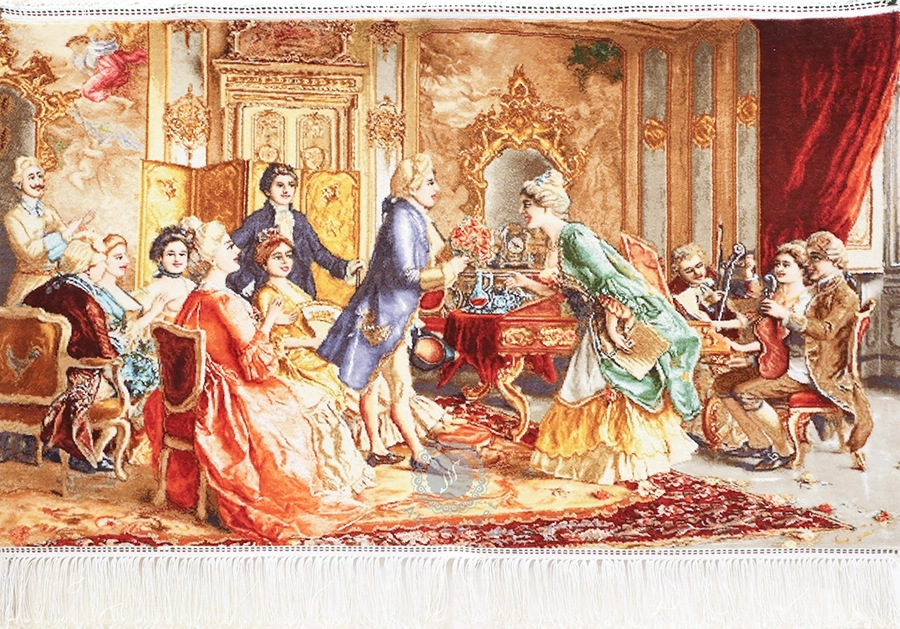 Courtship Handwoven carpet
